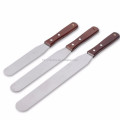 Amazon Hot sale 3pcs Metal mini icing spatula,rubber spatula